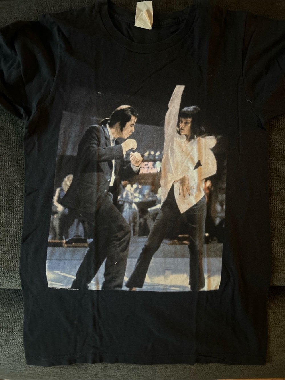 Junk Food USA Pulp Fiction Vincent Vega Mia Wallace Dancing T-shirt Medium